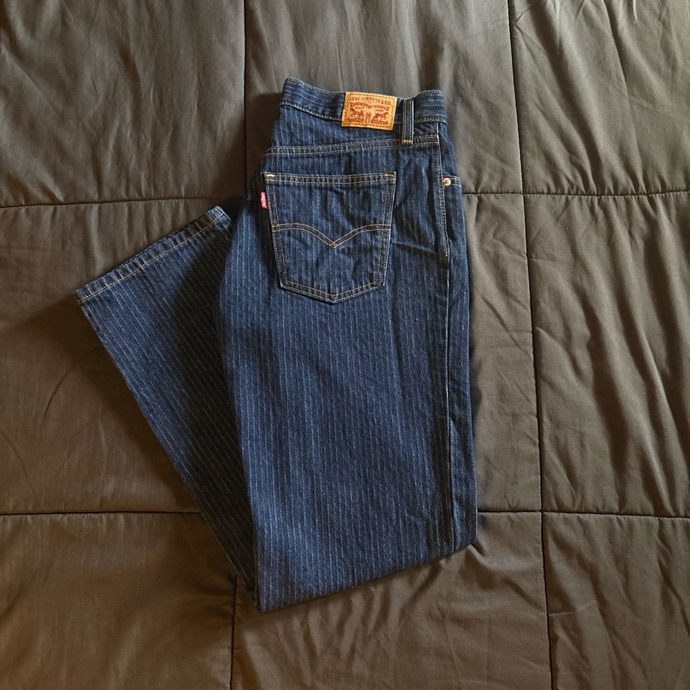 Levi's Dark Blue Pinstripe Women's Jeans